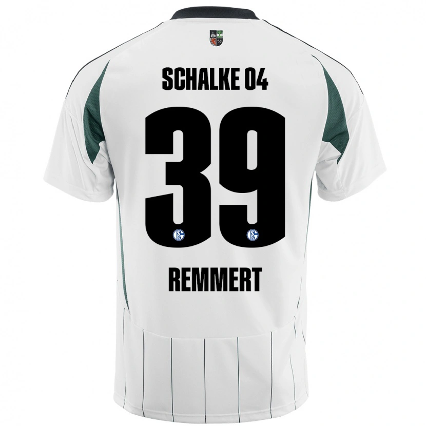 Danxen Kinder Peter Remmert #39 Weiß Grün Auswärtstrikot Trikot 2024/25 T-Shirt Schweiz