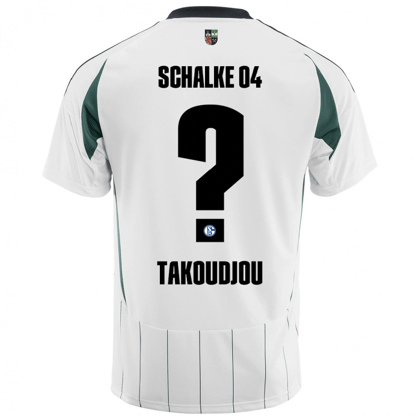 Danxen Kinder Alan Takoudjou #0 Weiß Grün Auswärtstrikot Trikot 2024/25 T-Shirt Schweiz