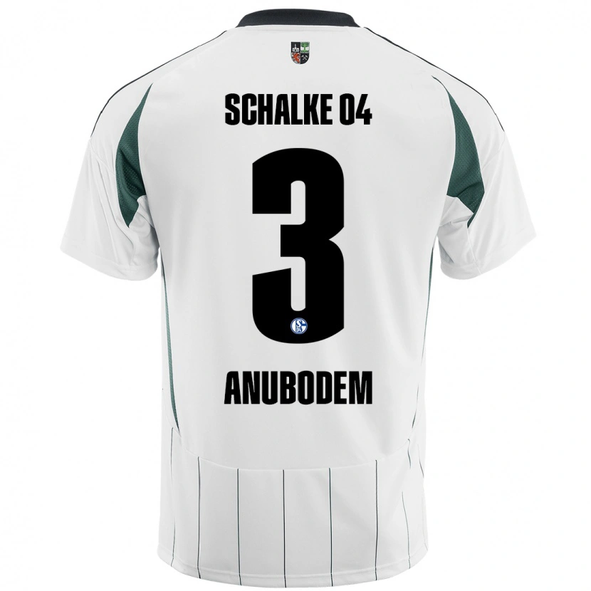 Danxen Kinder Ngufor Anubodem #3 Weiß Grün Auswärtstrikot Trikot 2024/25 T-Shirt Schweiz