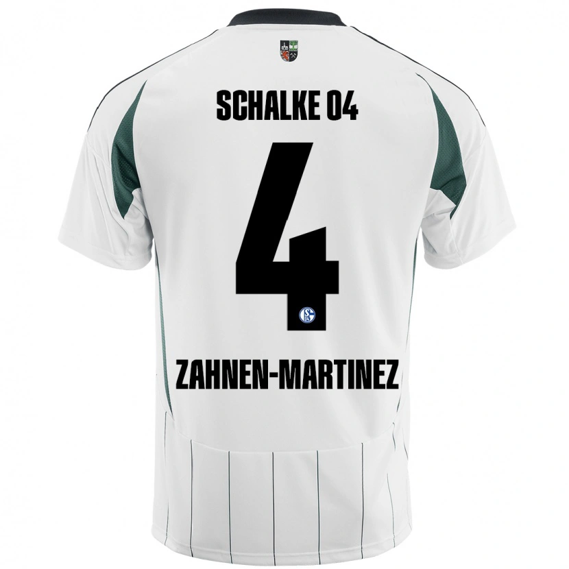 Danxen Kinder Pablo Zahnen-Martinez #4 Weiß Grün Auswärtstrikot Trikot 2024/25 T-Shirt Schweiz