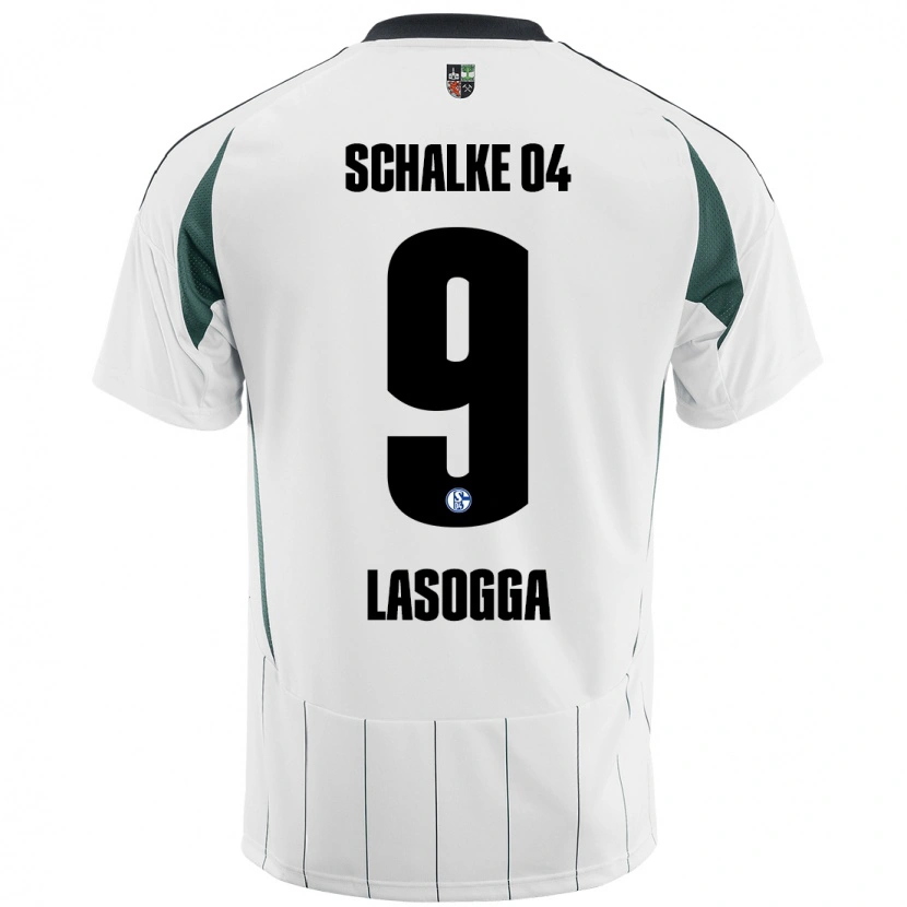 Danxen Kinder Pierre-Michel Lasogga #9 Weiß Grün Auswärtstrikot Trikot 2024/25 T-Shirt Schweiz