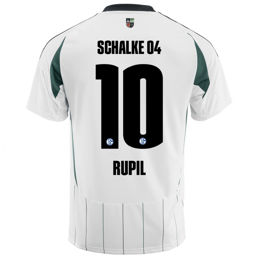 Danxen Kinder Timothé Rupil #10 Weiß Grün Auswärtstrikot Trikot 2024/25 T-Shirt Schweiz