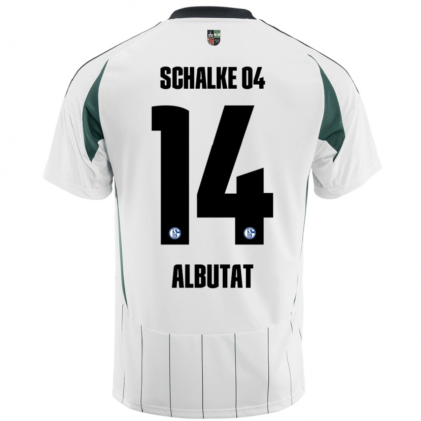 Danxen Kinder Tim Albutat #14 Weiß Grün Auswärtstrikot Trikot 2024/25 T-Shirt Schweiz