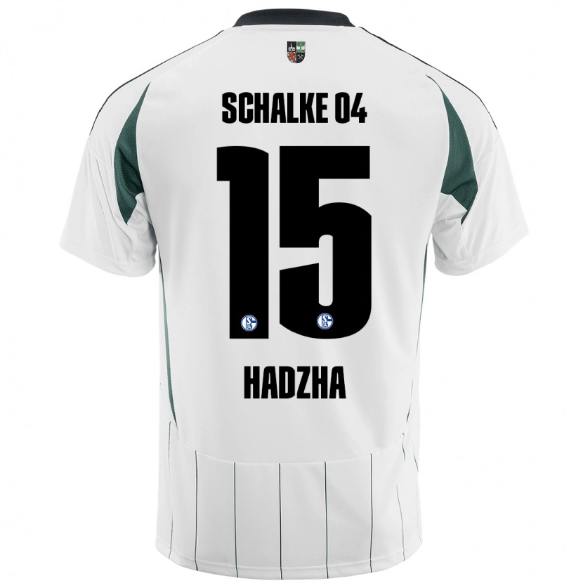 Danxen Kinder Nedzhib Hadzha #15 Weiß Grün Auswärtstrikot Trikot 2024/25 T-Shirt Schweiz