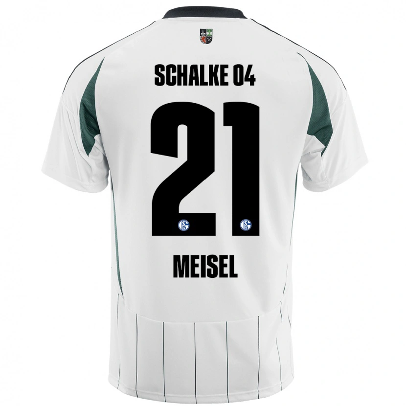 Danxen Kinder Kelsey Meisel #21 Weiß Grün Auswärtstrikot Trikot 2024/25 T-Shirt Schweiz