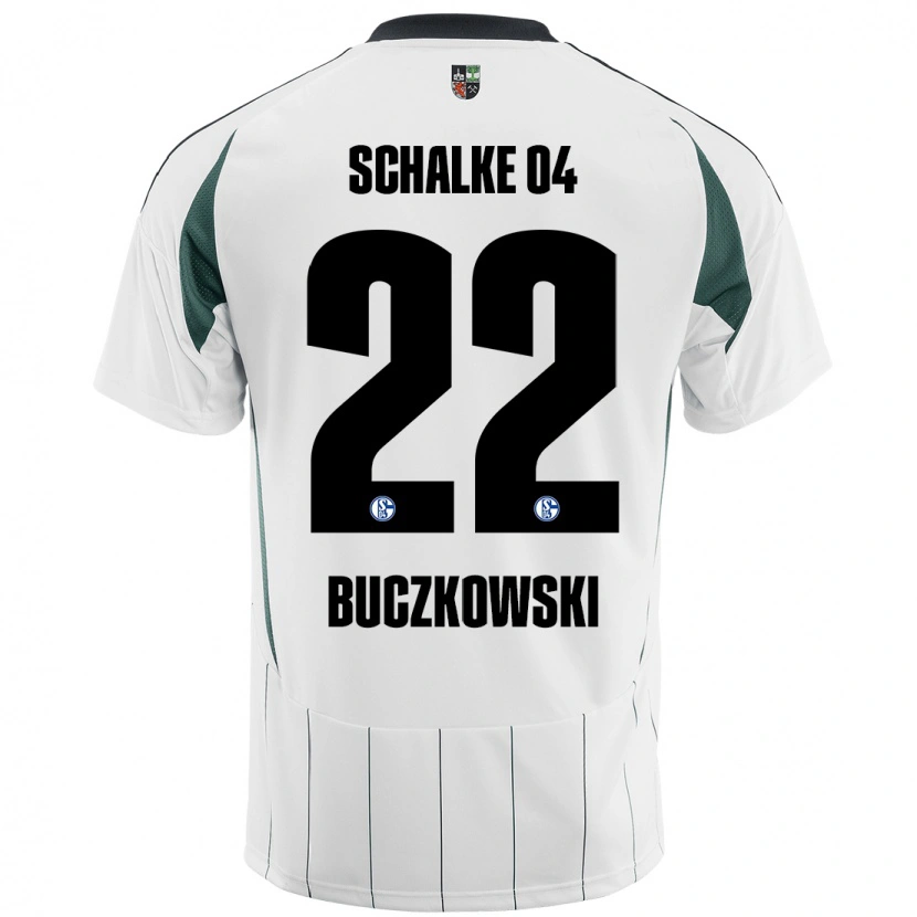 Danxen Kinder Philip Buczkowski #22 Weiß Grün Auswärtstrikot Trikot 2024/25 T-Shirt Schweiz