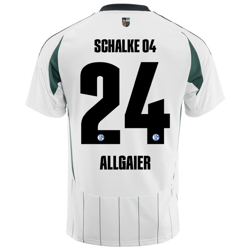 Danxen Kinder Felix Allgaier #24 Weiß Grün Auswärtstrikot Trikot 2024/25 T-Shirt Schweiz