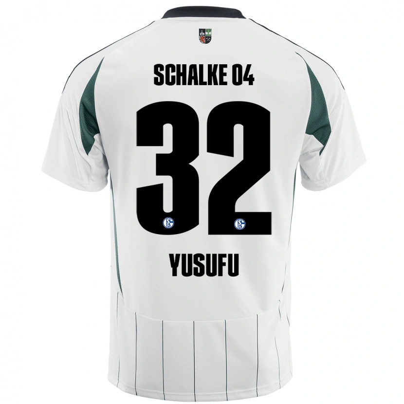 Danxen Kinder Faaris Yusufu #32 Weiß Grün Auswärtstrikot Trikot 2024/25 T-Shirt Schweiz