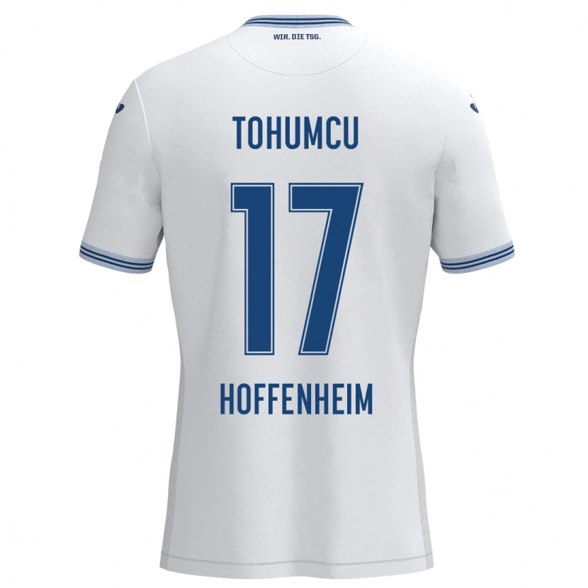 Danxen Kinder Umut Tohumcu #17 Weiß Blau Auswärtstrikot Trikot 2024/25 T-Shirt Schweiz