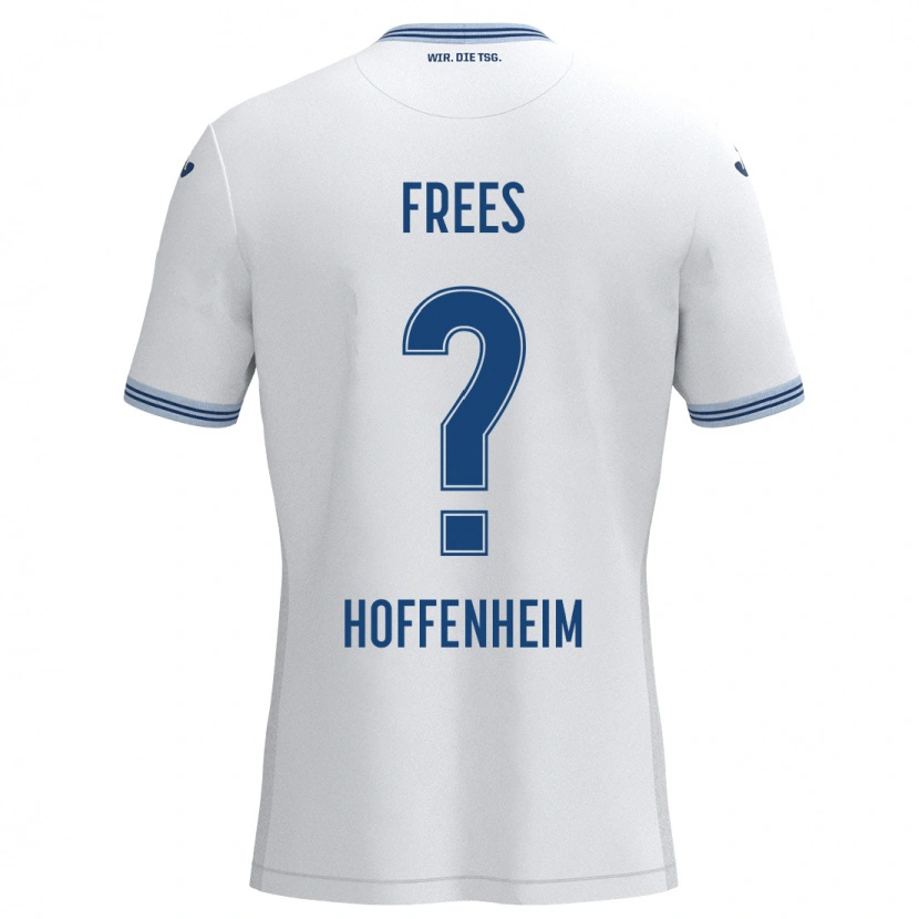 Danxen Kinder Kelven Frees #0 Weiß Blau Auswärtstrikot Trikot 2024/25 T-Shirt Schweiz