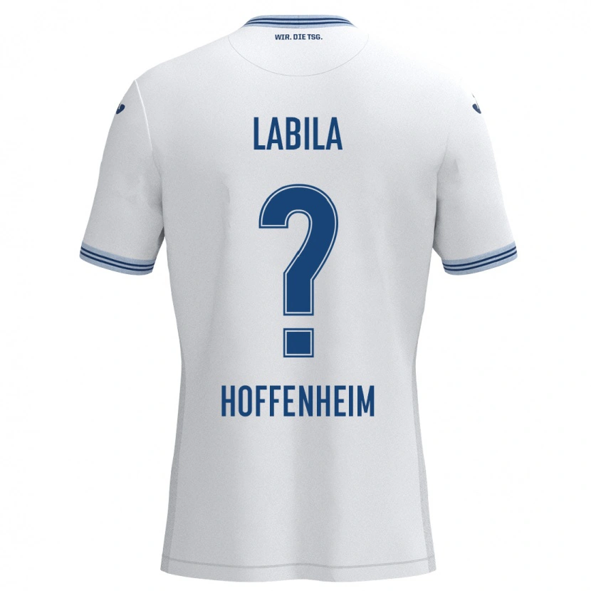 Danxen Kinder Daniel Labila #0 Weiß Blau Auswärtstrikot Trikot 2024/25 T-Shirt Schweiz