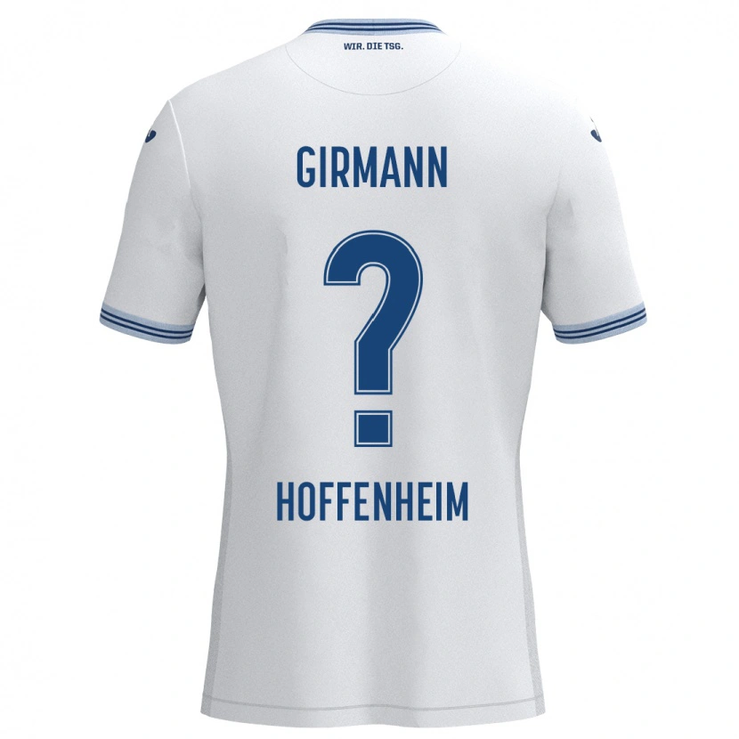 Danxen Kinder David Girmann #0 Weiß Blau Auswärtstrikot Trikot 2024/25 T-Shirt Schweiz