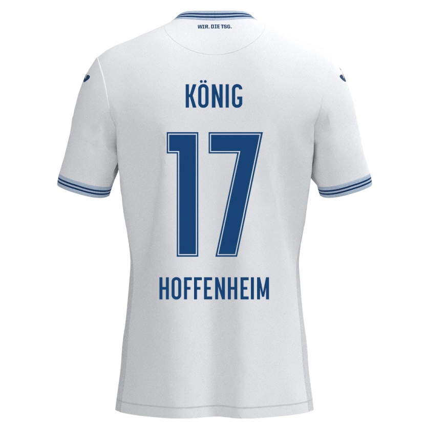 Danxen Kinder Noah König #17 Weiß Blau Auswärtstrikot Trikot 2024/25 T-Shirt Schweiz