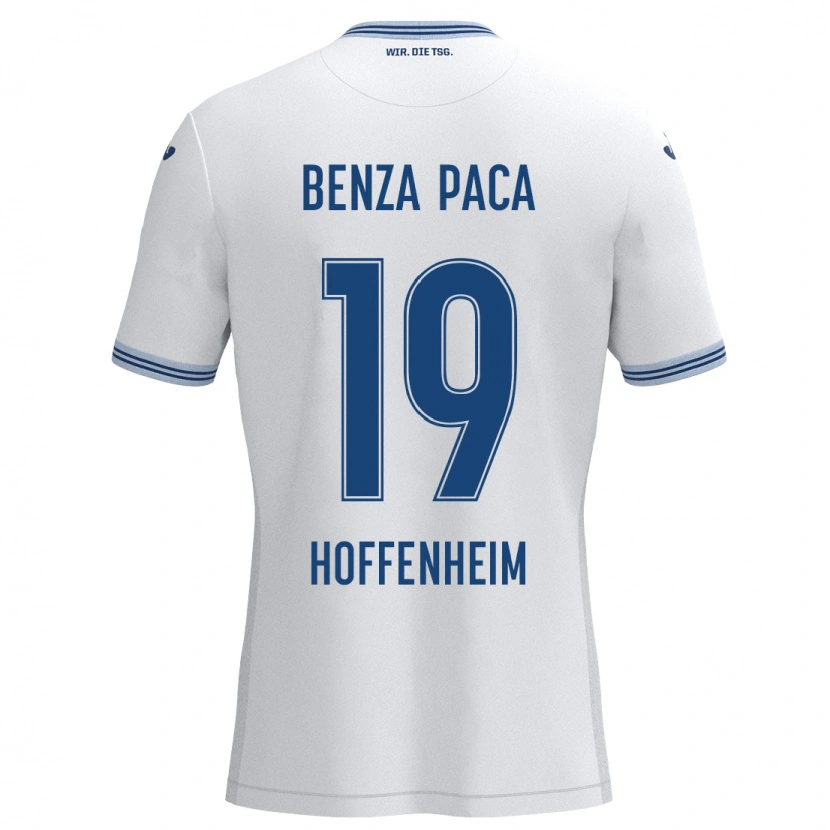 Danxen Kinder Lynes Benza Paca #19 Weiß Blau Auswärtstrikot Trikot 2024/25 T-Shirt Schweiz