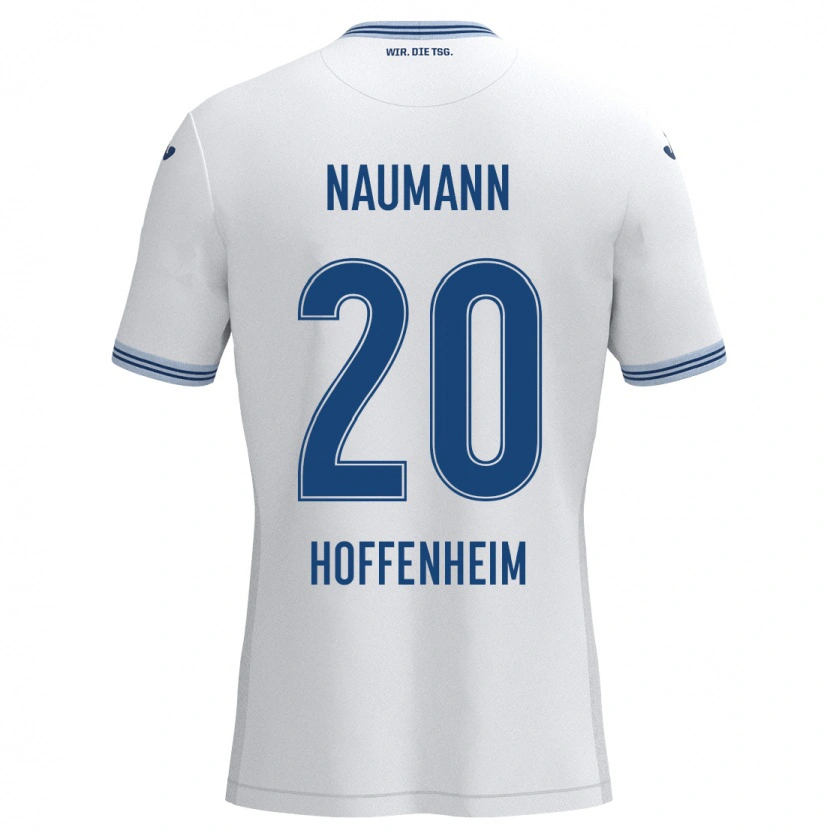 Danxen Kinder Maxim Naumann #20 Weiß Blau Auswärtstrikot Trikot 2024/25 T-Shirt Schweiz