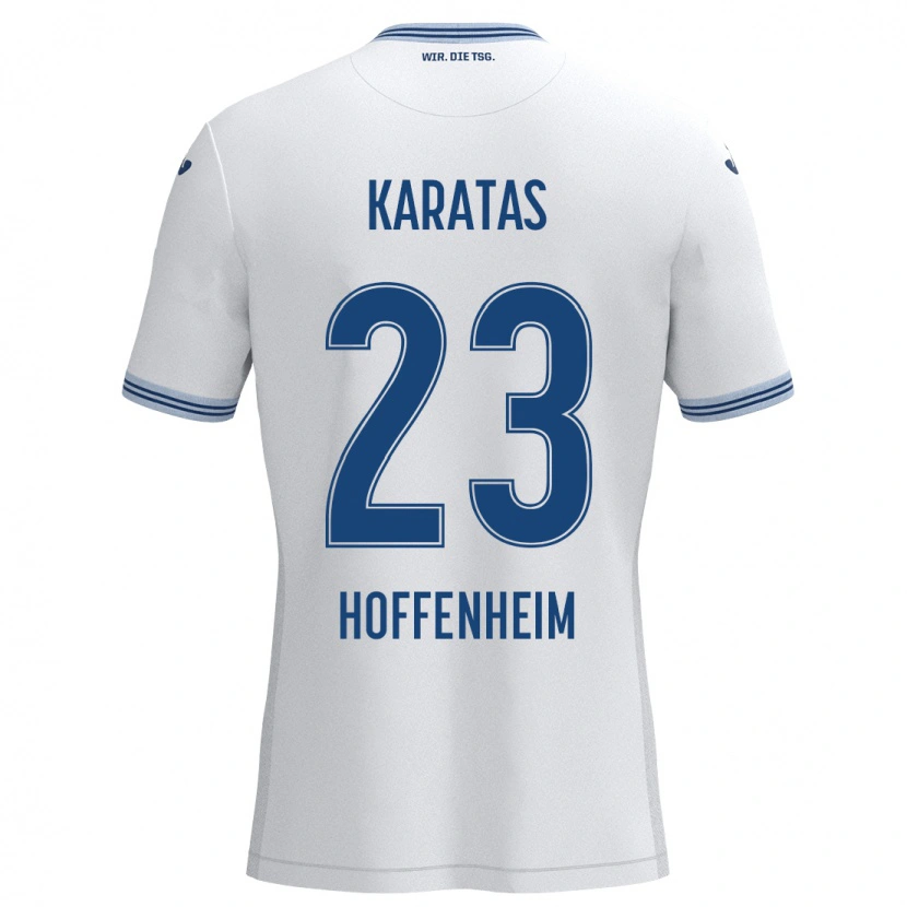 Danxen Kinder Can Karatas #23 Weiß Blau Auswärtstrikot Trikot 2024/25 T-Shirt Schweiz