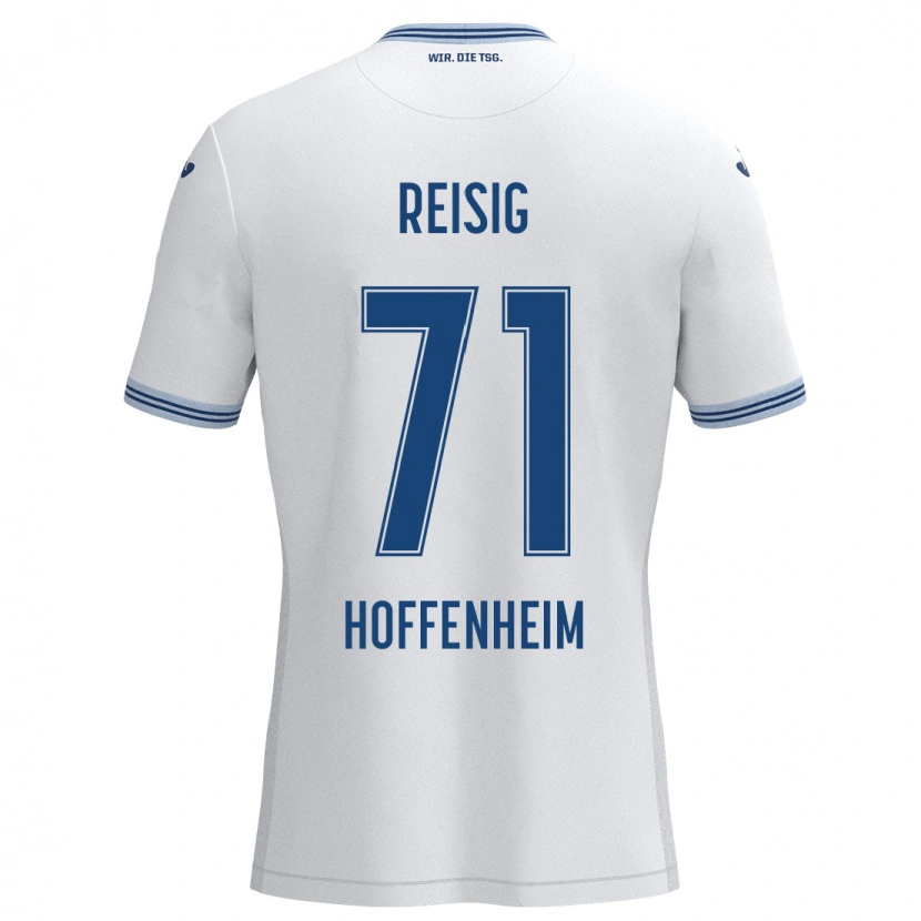 Danxen Kinder Ruben Reisig #71 Weiß Blau Auswärtstrikot Trikot 2024/25 T-Shirt Schweiz