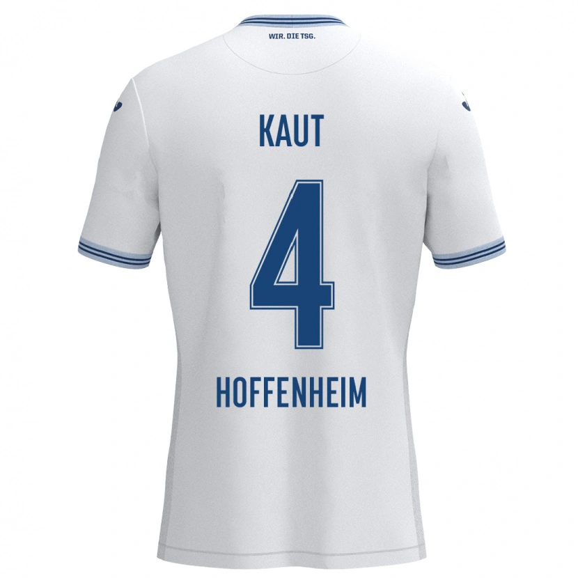 Danxen Kinder Lisann Kaut #4 Weiß Blau Auswärtstrikot Trikot 2024/25 T-Shirt Schweiz