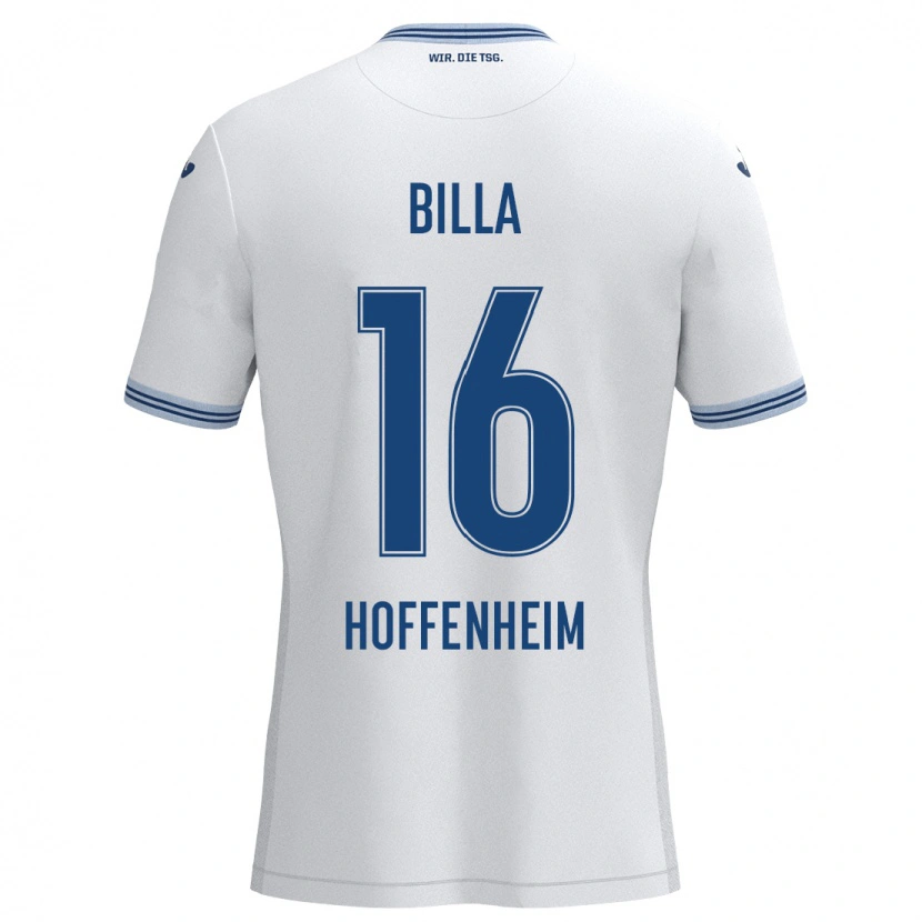 Danxen Kinder Nicole Billa #16 Weiß Blau Auswärtstrikot Trikot 2024/25 T-Shirt Schweiz