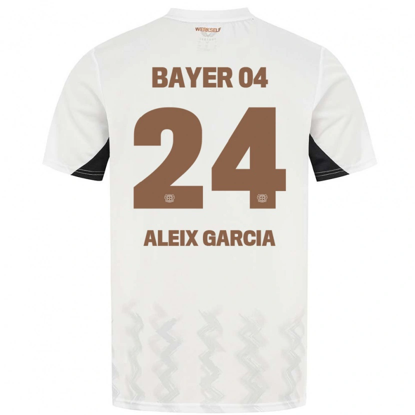 Danxen Kinder Aleix García #24 Weiß Schwarz Auswärtstrikot Trikot 2024/25 T-Shirt Schweiz