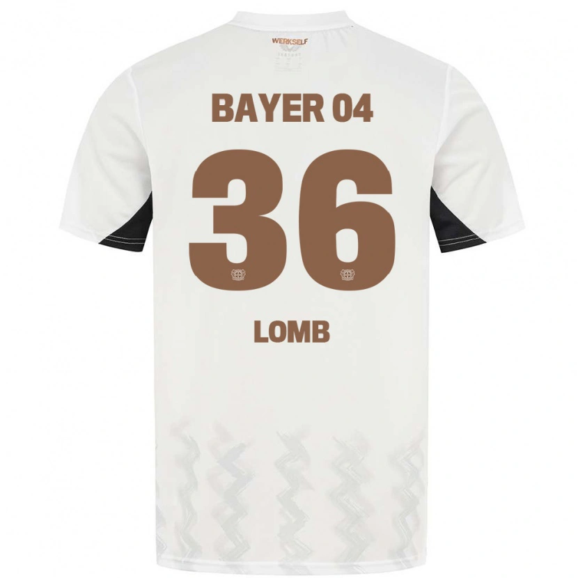 Danxen Kinder Niklas Lomb #36 Weiß Schwarz Auswärtstrikot Trikot 2024/25 T-Shirt Schweiz