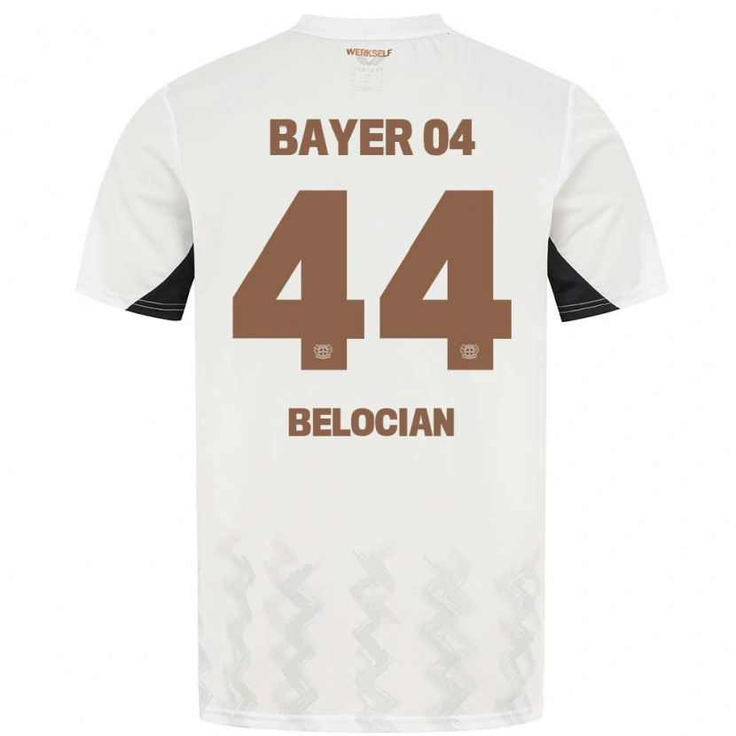 Danxen Kinder Jeanuël Belocian #44 Weiß Schwarz Auswärtstrikot Trikot 2024/25 T-Shirt Schweiz