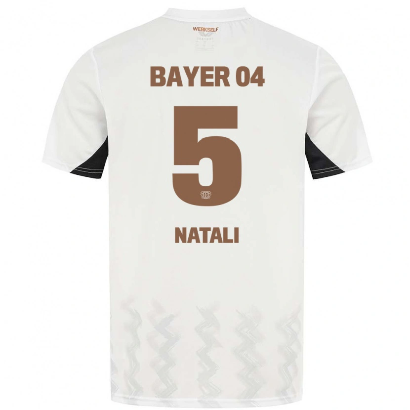 Danxen Kinder Andrea Natali #5 Weiß Schwarz Auswärtstrikot Trikot 2024/25 T-Shirt Schweiz