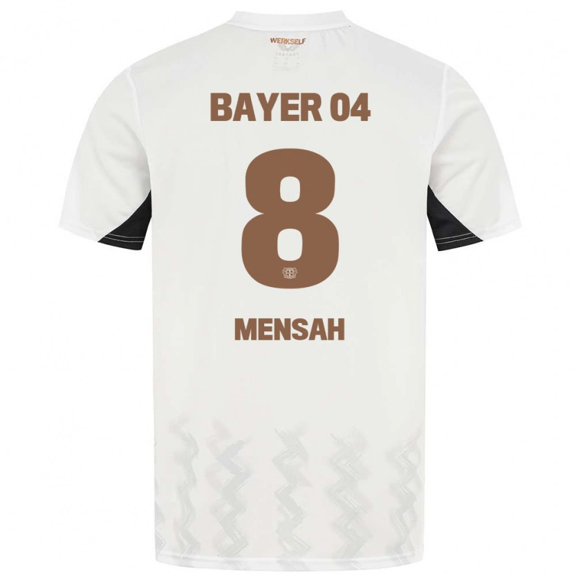 Danxen Kinder Naba Mensah #8 Weiß Schwarz Auswärtstrikot Trikot 2024/25 T-Shirt Schweiz