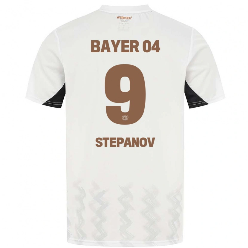 Danxen Kinder Artem Stepanov #9 Weiß Schwarz Auswärtstrikot Trikot 2024/25 T-Shirt Schweiz