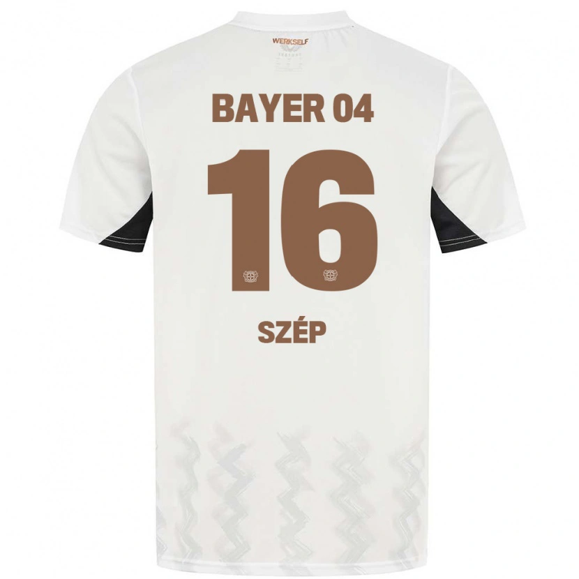 Danxen Kinder Márton Szép #16 Weiß Schwarz Auswärtstrikot Trikot 2024/25 T-Shirt Schweiz