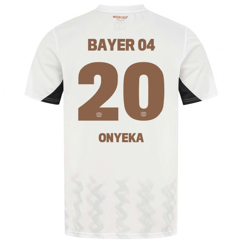 Danxen Kinder Francis Onyeka #20 Weiß Schwarz Auswärtstrikot Trikot 2024/25 T-Shirt Schweiz