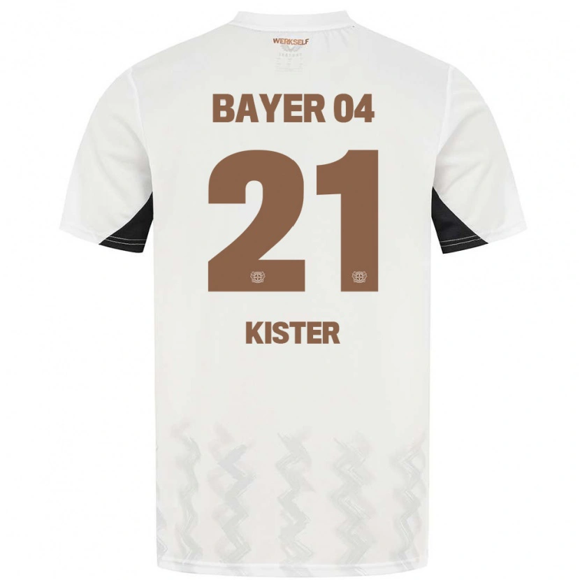 Danxen Kinder Akim Kister #21 Weiß Schwarz Auswärtstrikot Trikot 2024/25 T-Shirt Schweiz