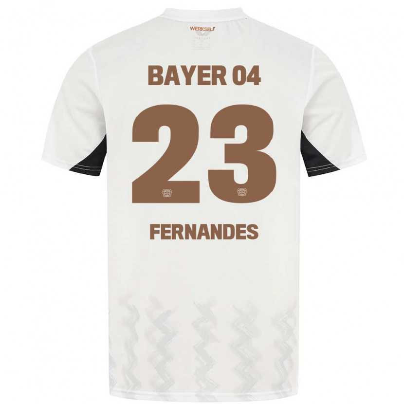 Danxen Kinder Tyron Fernandes #23 Weiß Schwarz Auswärtstrikot Trikot 2024/25 T-Shirt Schweiz