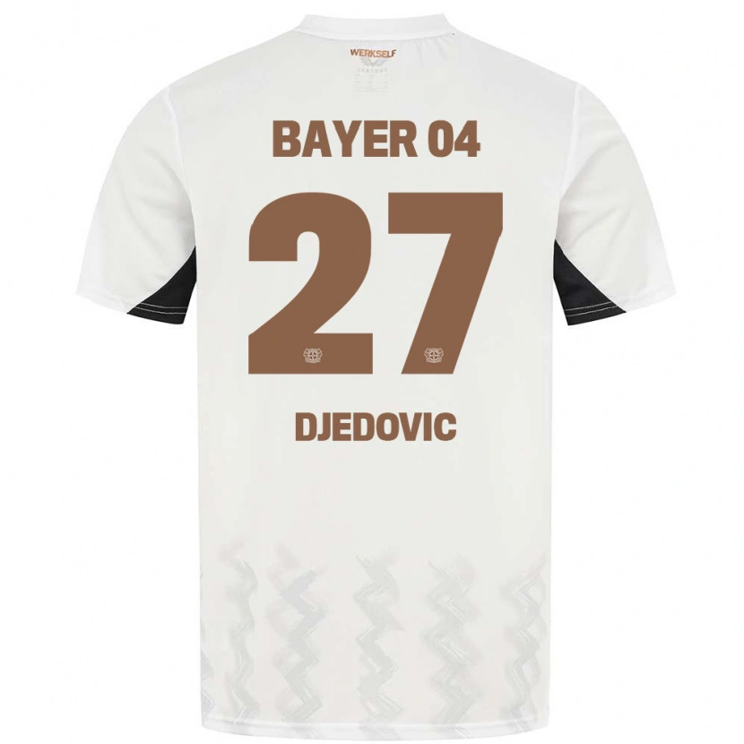 Danxen Kinder Seldin Djedovic #27 Weiß Schwarz Auswärtstrikot Trikot 2024/25 T-Shirt Schweiz