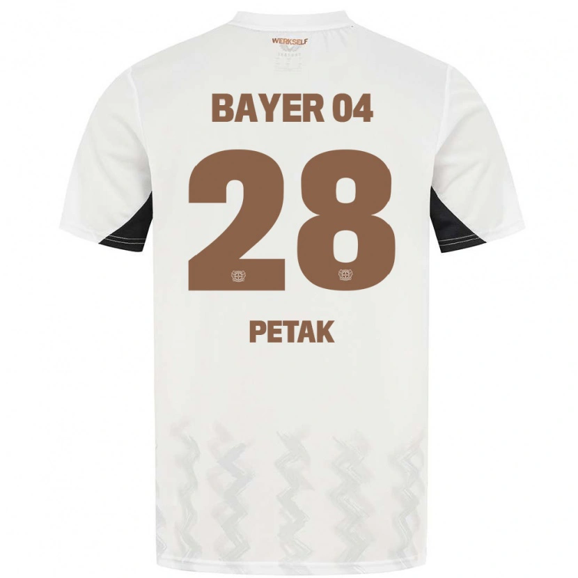 Danxen Kinder Raoul Petak #28 Weiß Schwarz Auswärtstrikot Trikot 2024/25 T-Shirt Schweiz