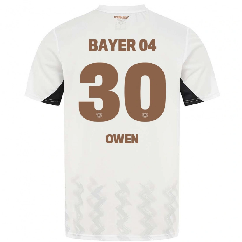 Danxen Kinder Emmanuel Owen #30 Weiß Schwarz Auswärtstrikot Trikot 2024/25 T-Shirt Schweiz