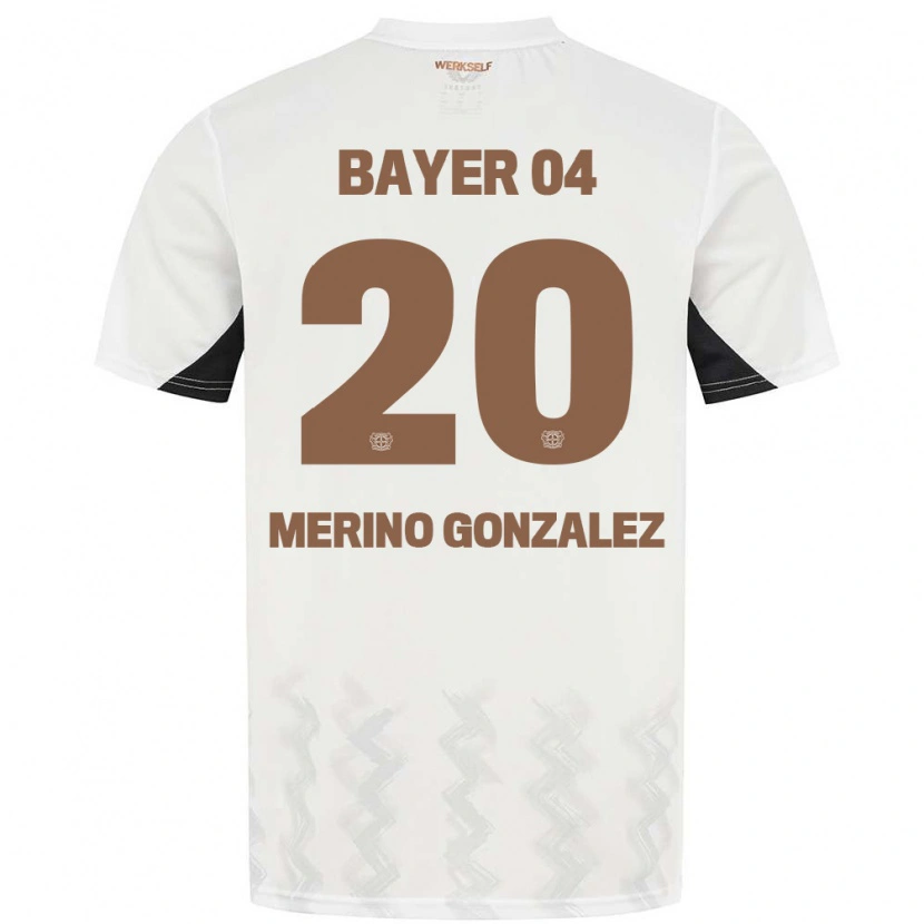 Danxen Kinder Estrella Merino Gonzalez #20 Weiß Schwarz Auswärtstrikot Trikot 2024/25 T-Shirt Schweiz