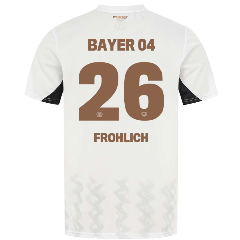 Danxen Kinder Clara Fröhlich #26 Weiß Schwarz Auswärtstrikot Trikot 2024/25 T-Shirt Schweiz