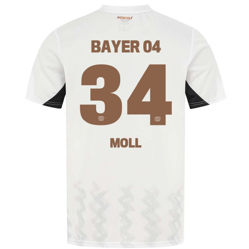 Danxen Kinder Anne Moll #34 Weiß Schwarz Auswärtstrikot Trikot 2024/25 T-Shirt Schweiz