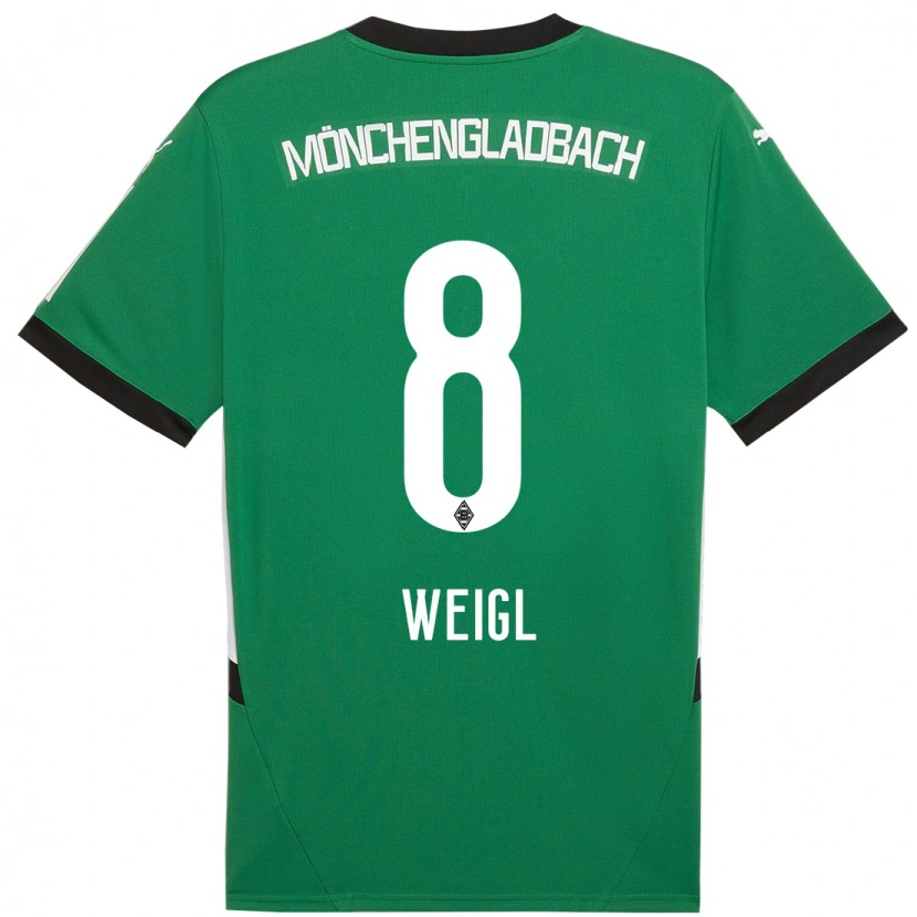 Danxen Kinder Julian Weigl #8 Grün Weiß Auswärtstrikot Trikot 2024/25 T-Shirt Schweiz