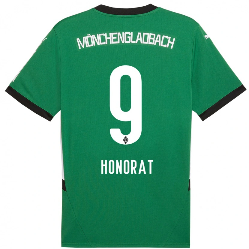 Danxen Kinder Franck Honorat #9 Grün Weiß Auswärtstrikot Trikot 2024/25 T-Shirt Schweiz