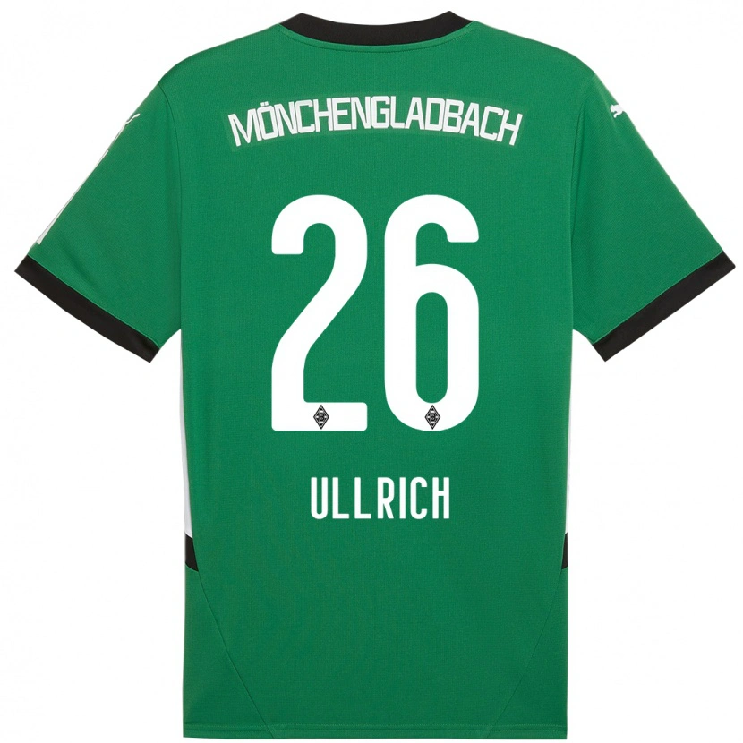 Danxen Kinder Lukas Ullrich #26 Grün Weiß Auswärtstrikot Trikot 2024/25 T-Shirt Schweiz