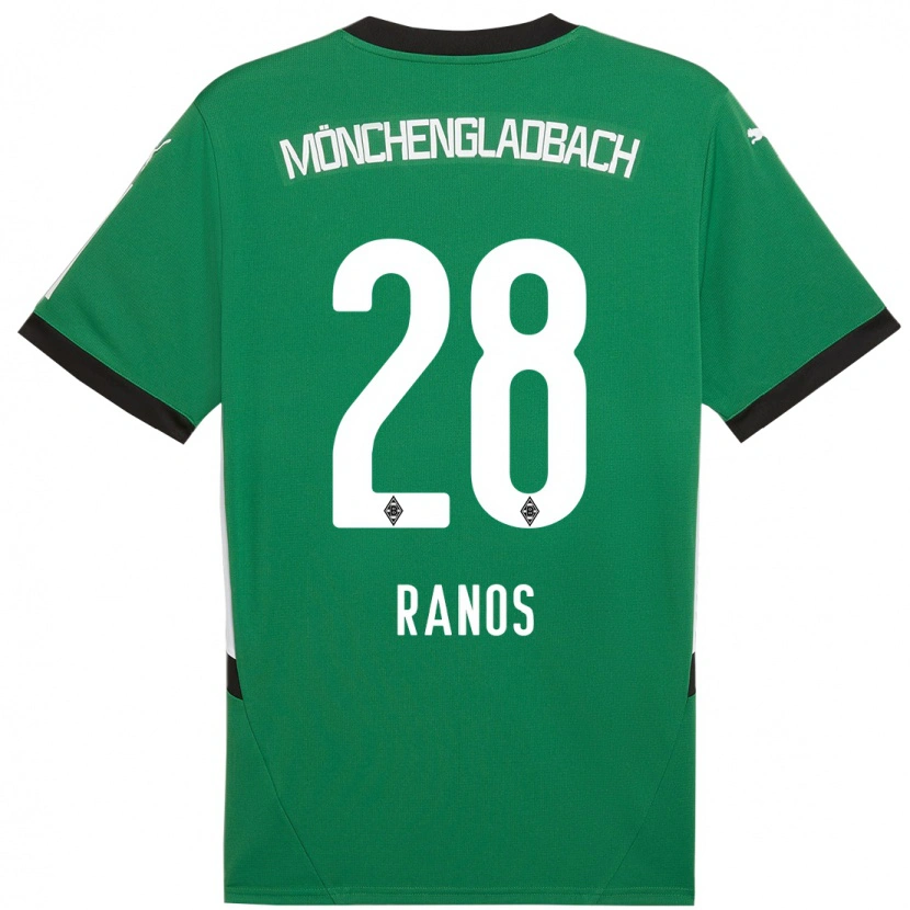 Danxen Kinder Grant-Leon Ranos #28 Grün Weiß Auswärtstrikot Trikot 2024/25 T-Shirt Schweiz