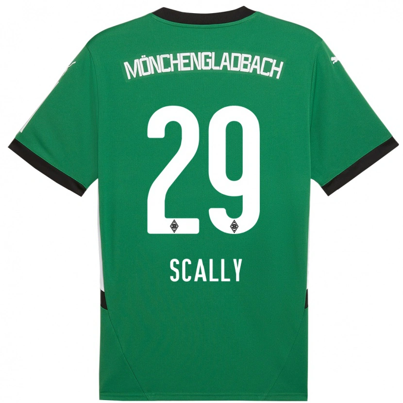 Danxen Kinder Joe Scally #29 Grün Weiß Auswärtstrikot Trikot 2024/25 T-Shirt Schweiz