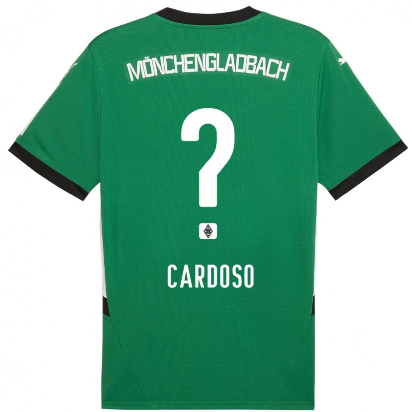 Danxen Kinder Tiago Pereira Cardoso #0 Grün Weiß Auswärtstrikot Trikot 2024/25 T-Shirt Schweiz