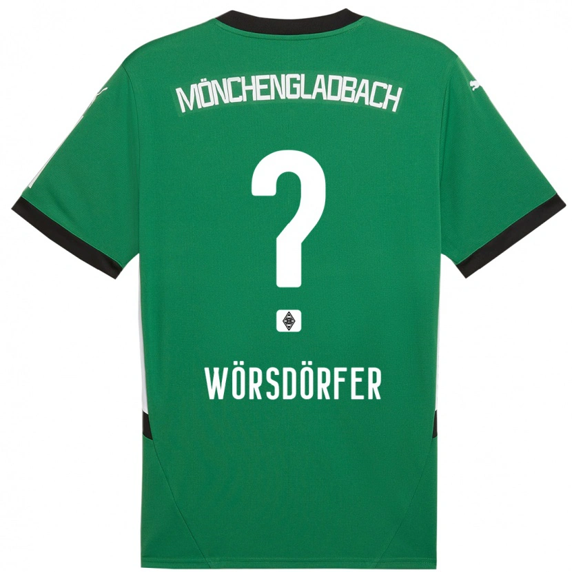 Danxen Kinder Len Wörsdörfer #0 Grün Weiß Auswärtstrikot Trikot 2024/25 T-Shirt Schweiz