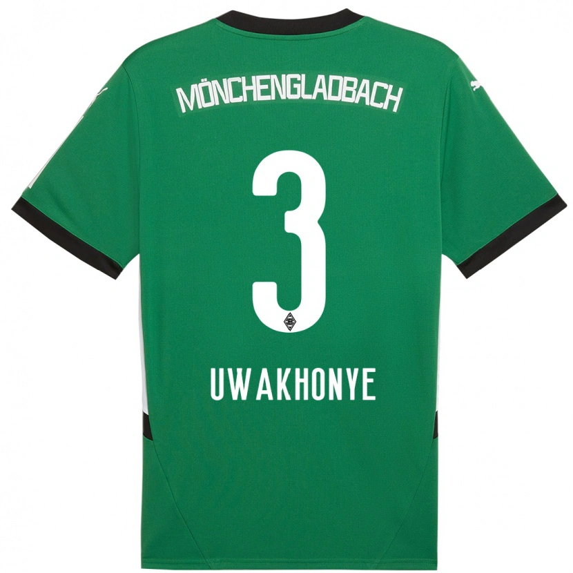 Danxen Kinder Joshua Uwakhonye #3 Grün Weiß Auswärtstrikot Trikot 2024/25 T-Shirt Schweiz