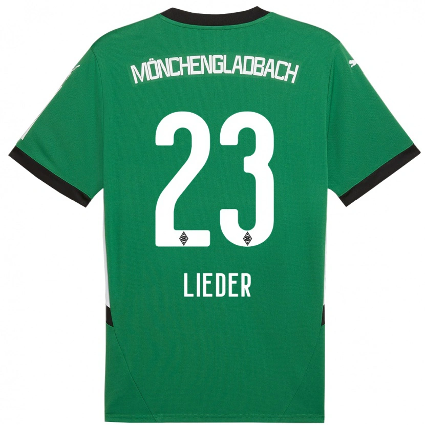 Danxen Kinder Michel Lieder #23 Grün Weiß Auswärtstrikot Trikot 2024/25 T-Shirt Schweiz