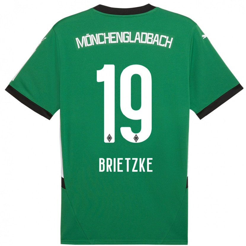 Danxen Kinder Yvonne Brietzke #19 Grün Weiß Auswärtstrikot Trikot 2024/25 T-Shirt Schweiz