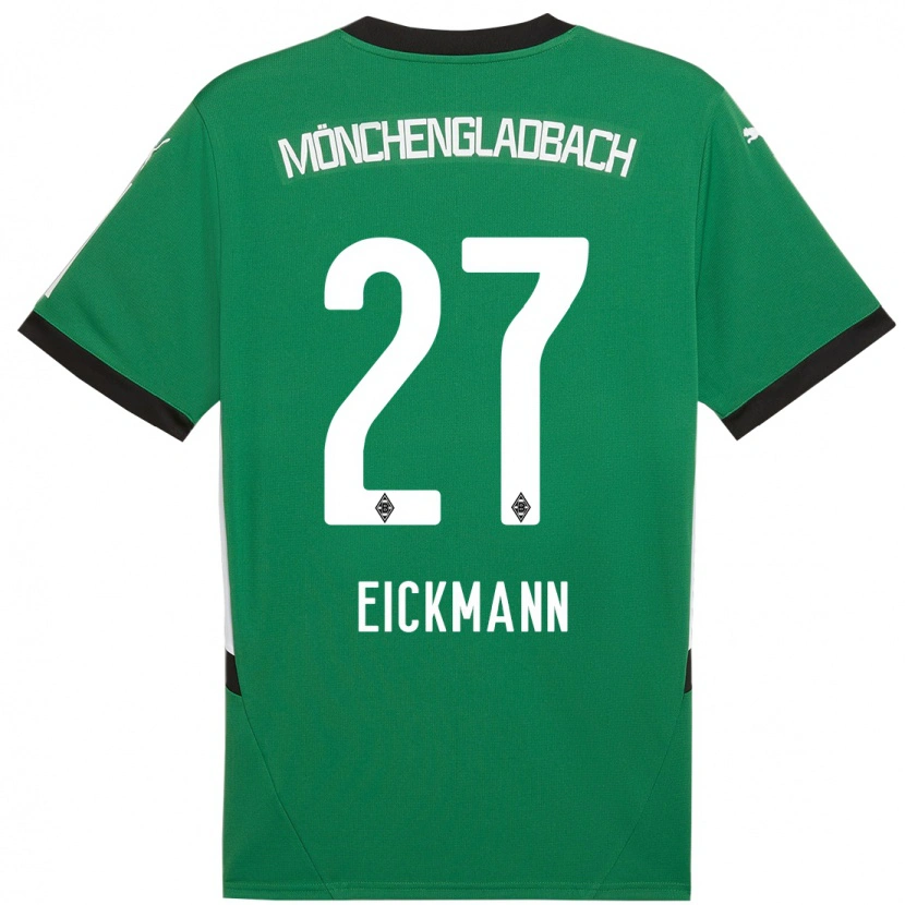 Danxen Kinder Mia Eickmann #27 Grün Weiß Auswärtstrikot Trikot 2024/25 T-Shirt Schweiz